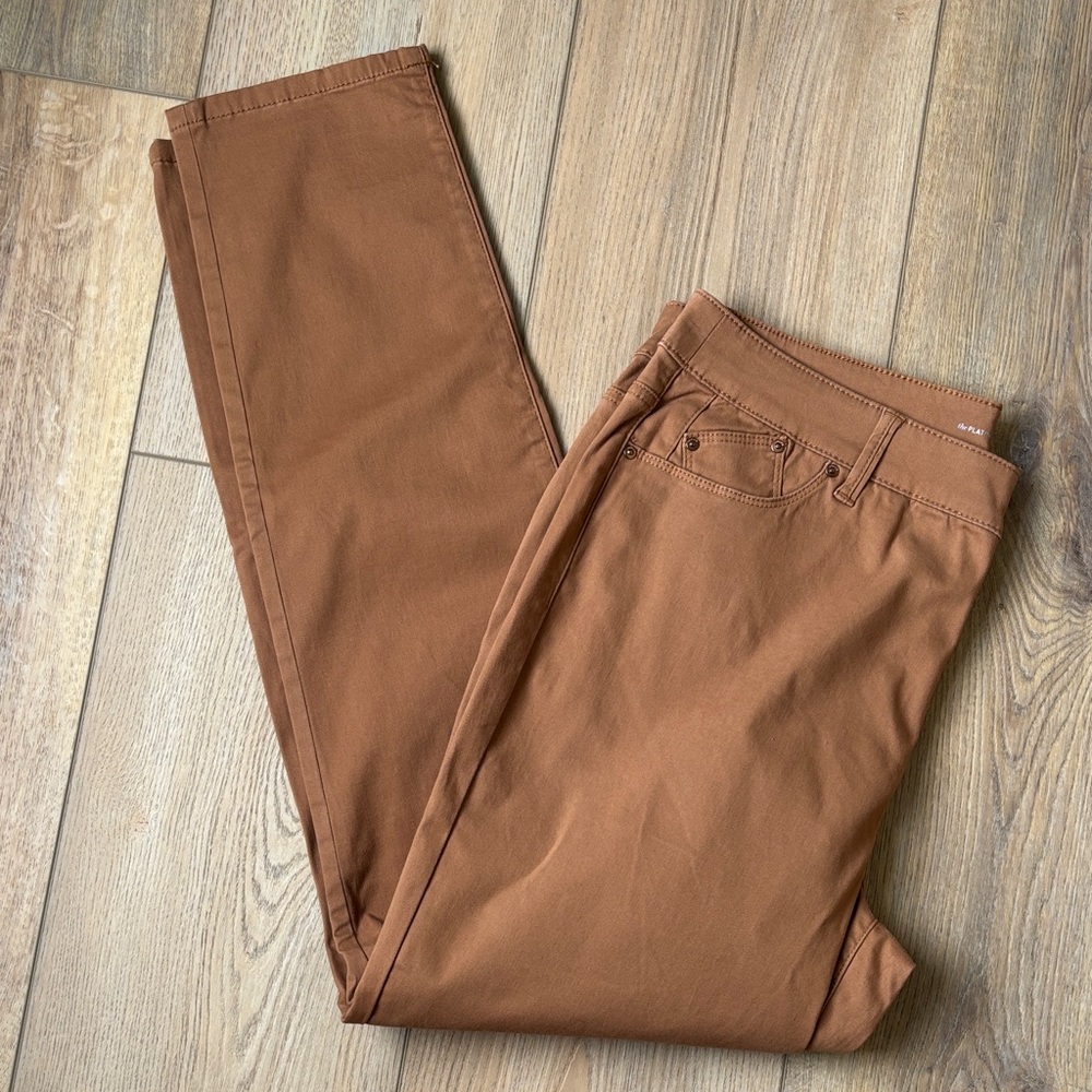 NWT Chico’s Platinum Jeggings Tapered Slim Leg in Copper Brown Size 14 Earthy - Picture 2 of 12